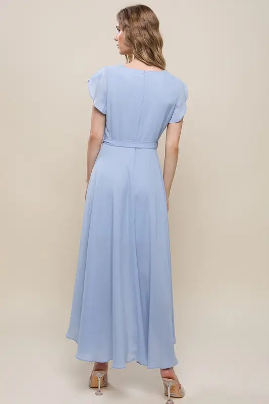 Ruffle Hi-Low Maxi Dress