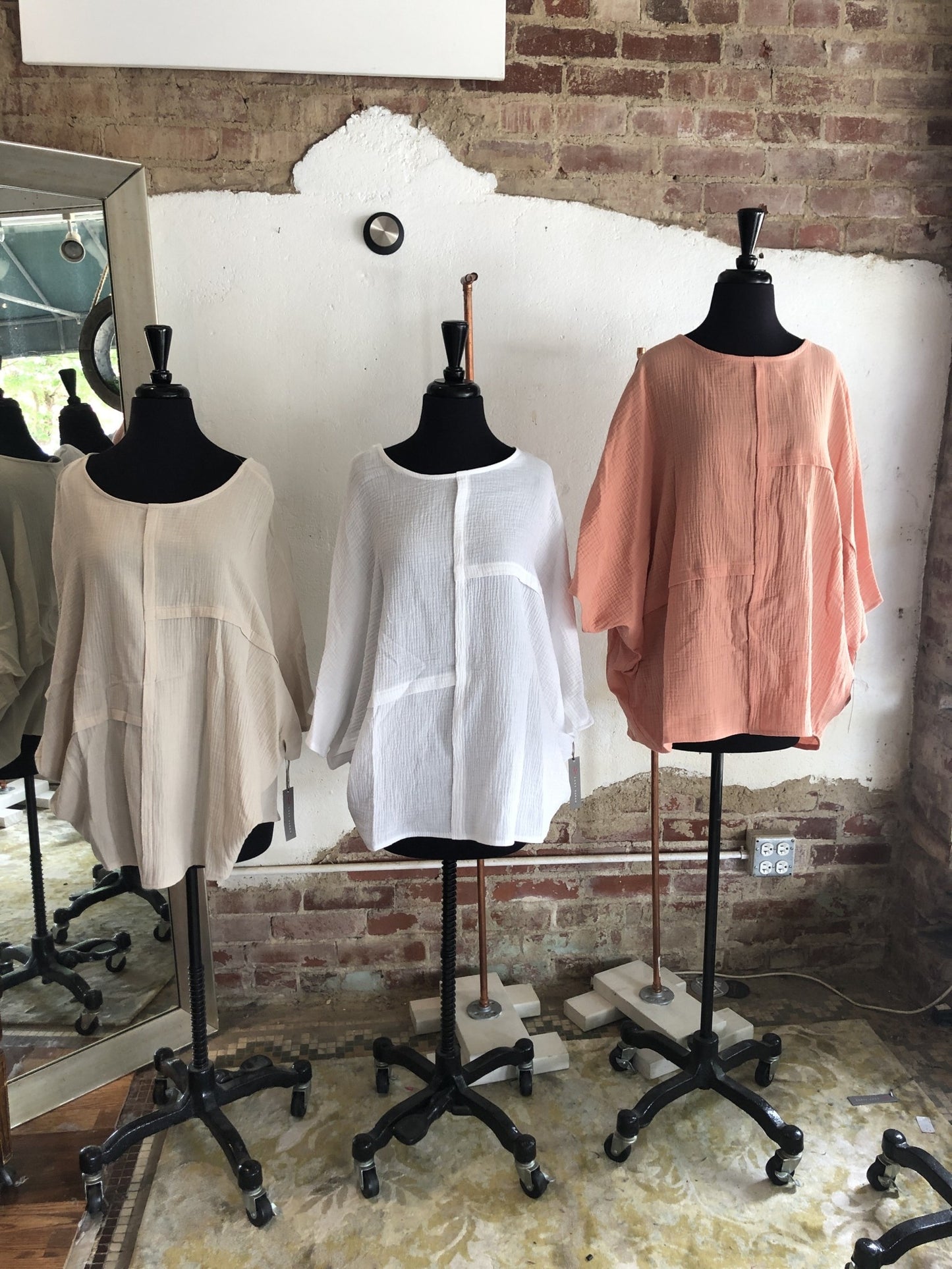 Cheesecloth batwing top