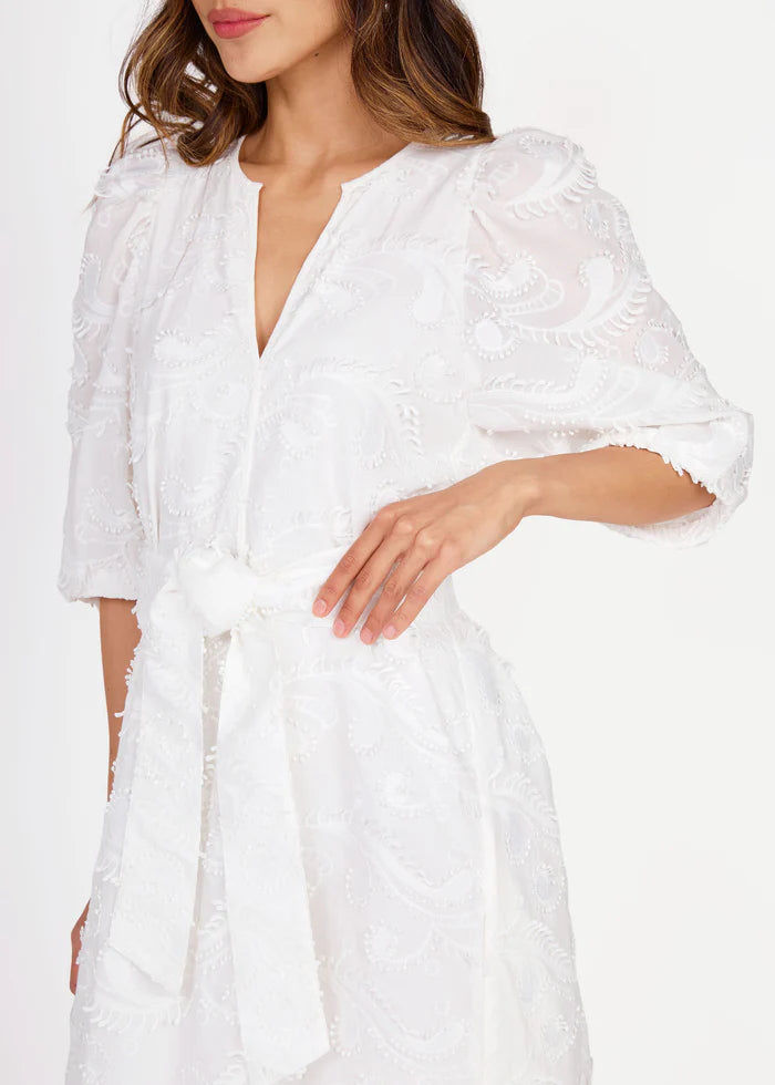 Paisley Cotton Midi Dress