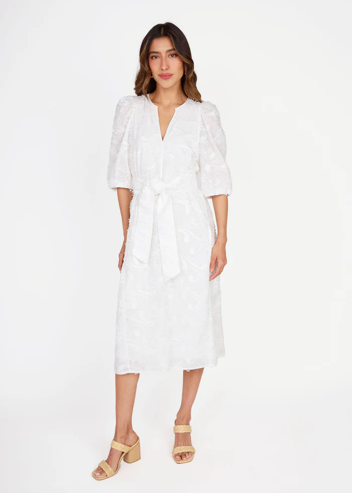 Paisley Cotton Midi Dress