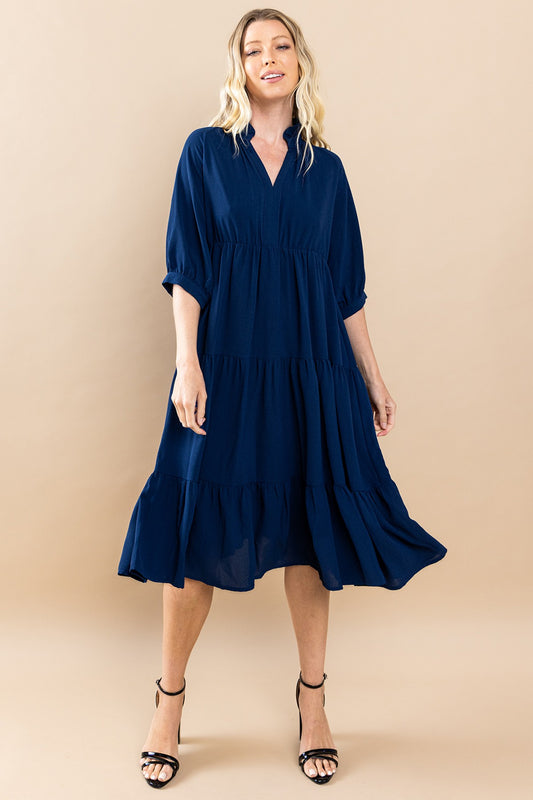 Tiered Midi Dress