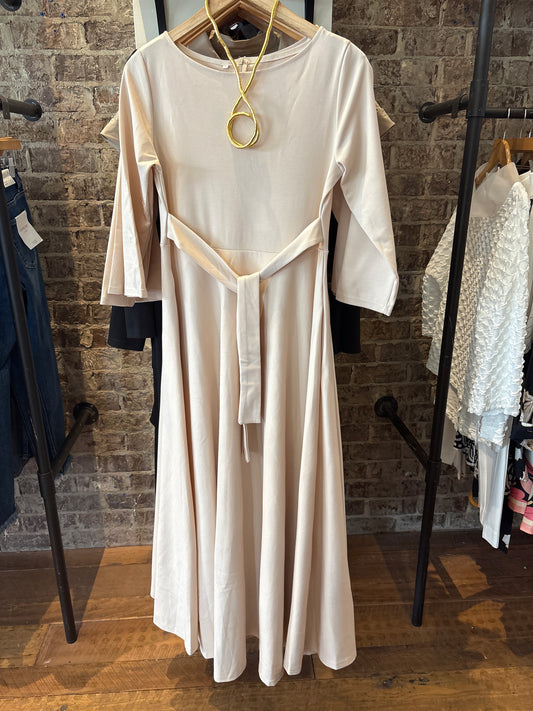 Round Neck A-Line Dress