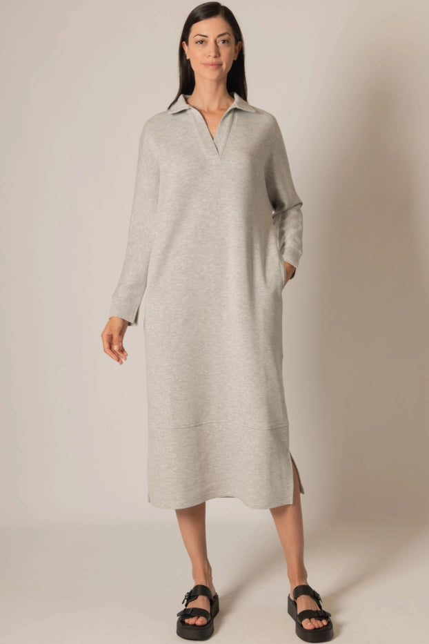 Modal Collar Midi Dress