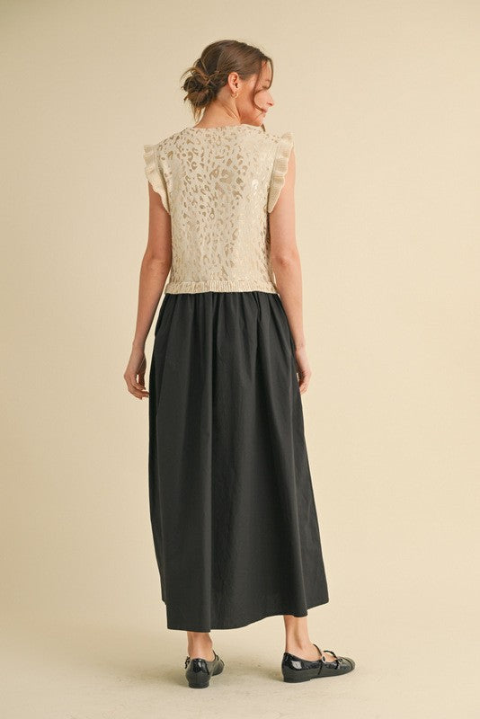 Foil Leopard Mix Maxi