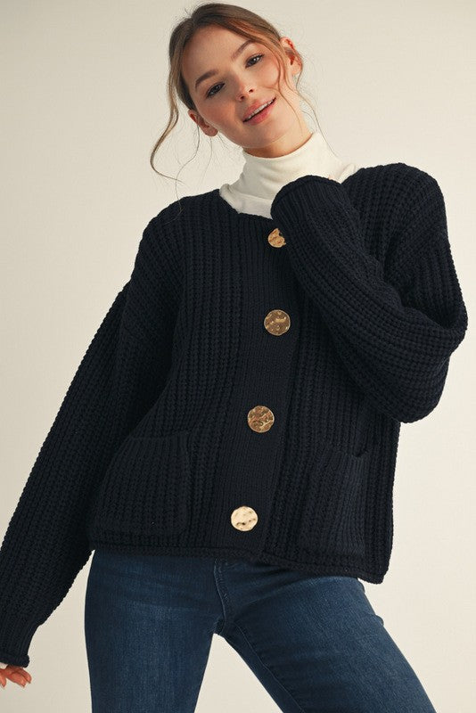 Button Sweater Cardi