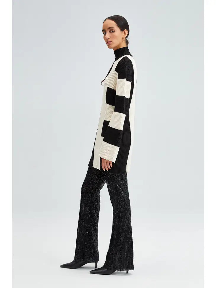 Assym Stripe Sweater
