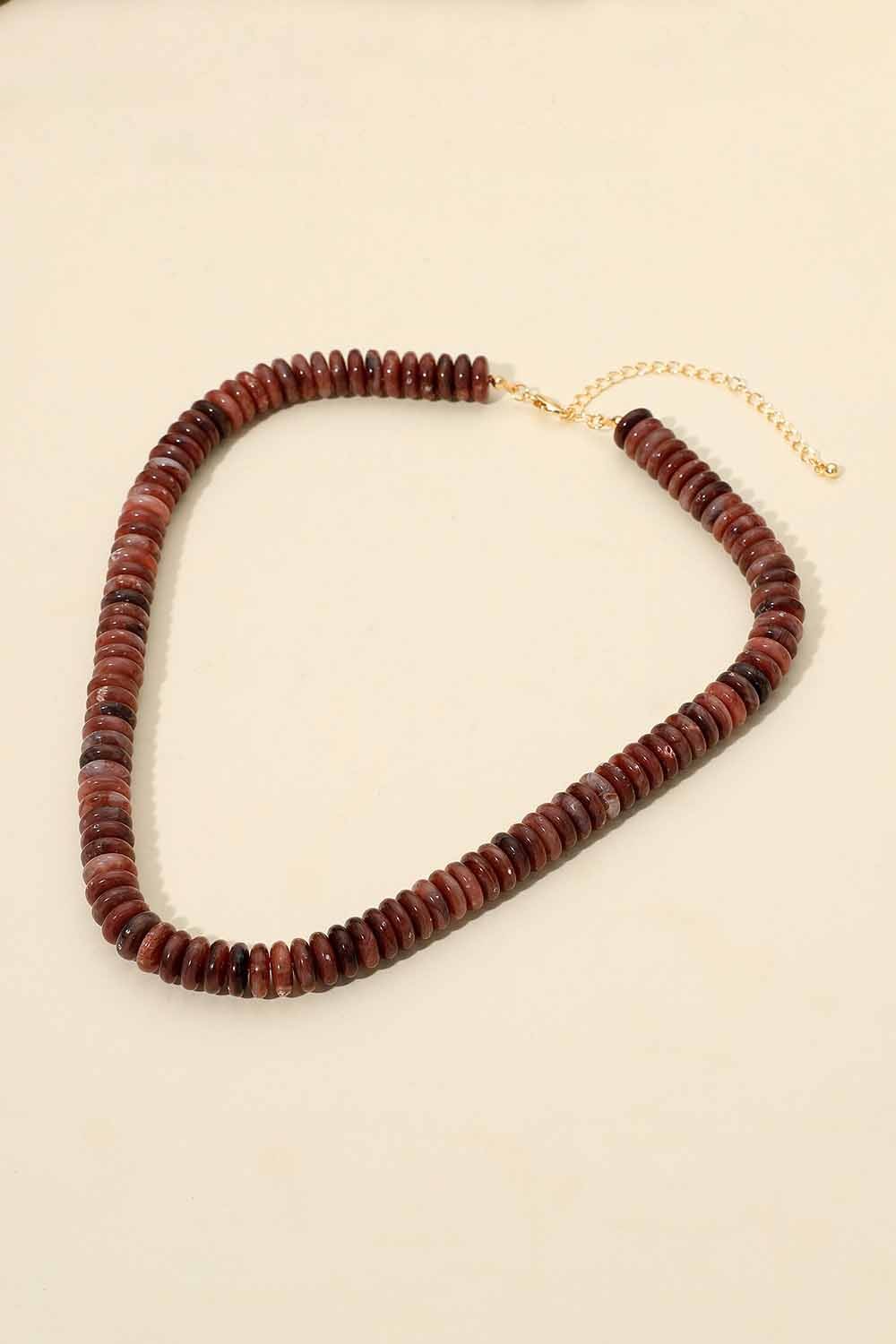 Disc Beaded Necklace