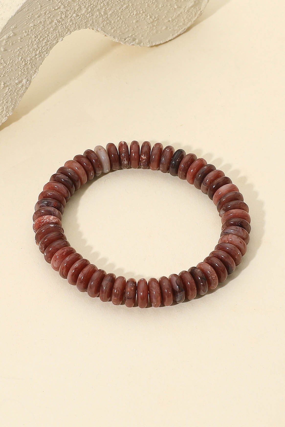 Marble Disc Stretch Bracelet