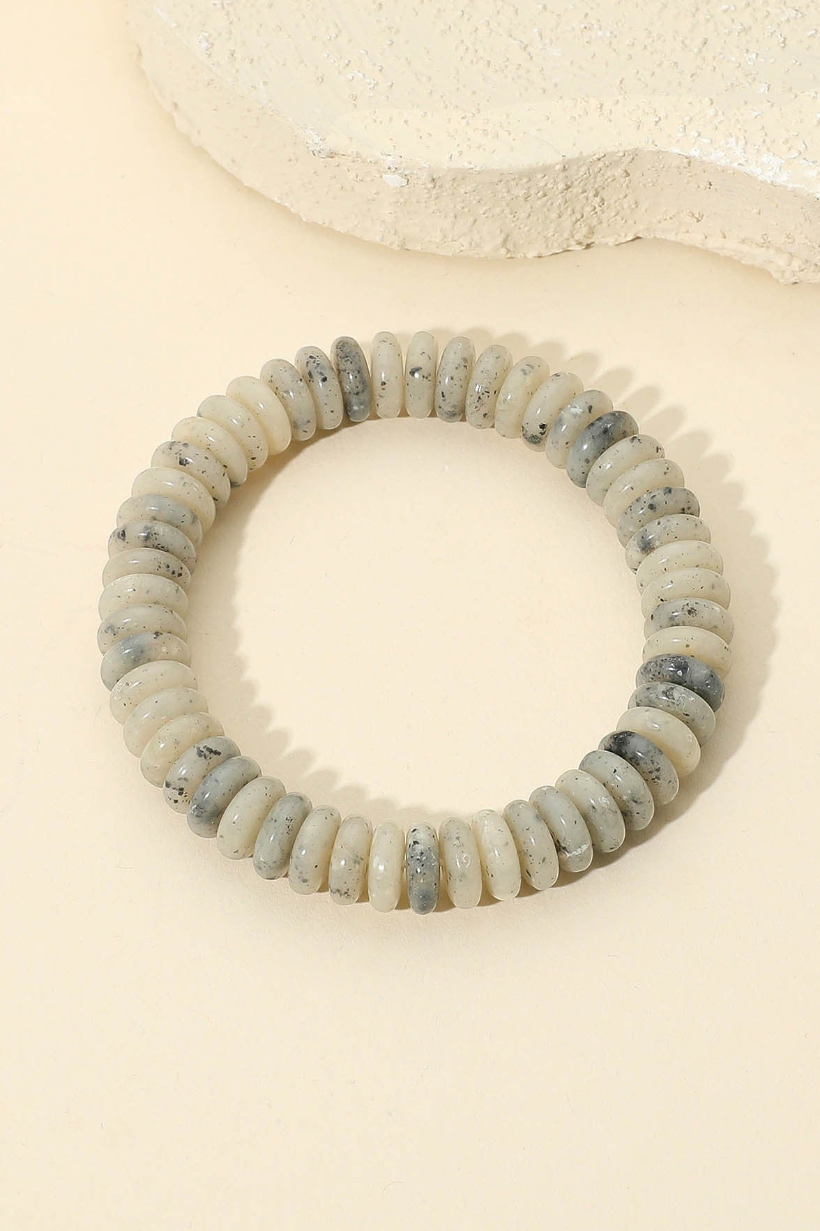 Marble Disc Stretch Bracelet