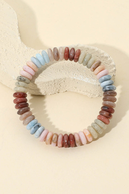 Marble Disc Stretch Bracelet