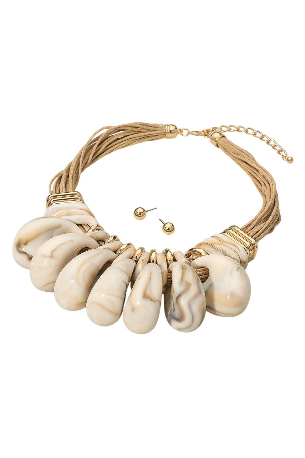 Marble Resin Necklace