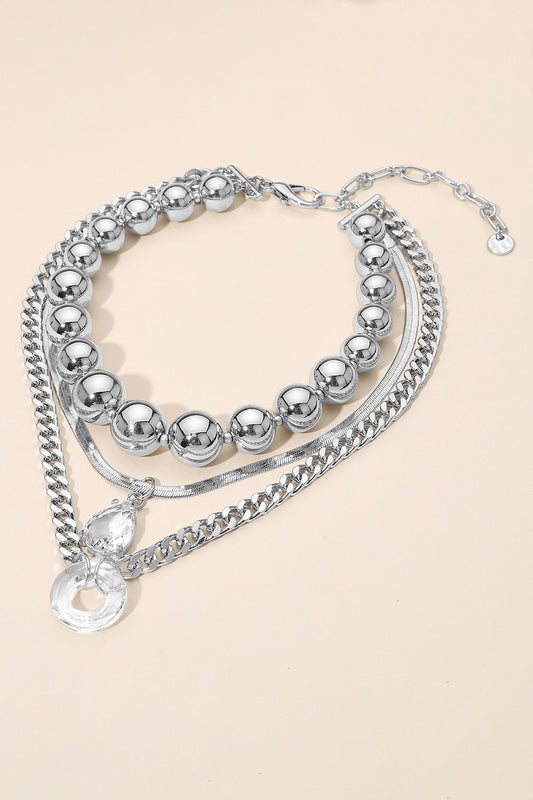 Stone Chunky Ball Necklace