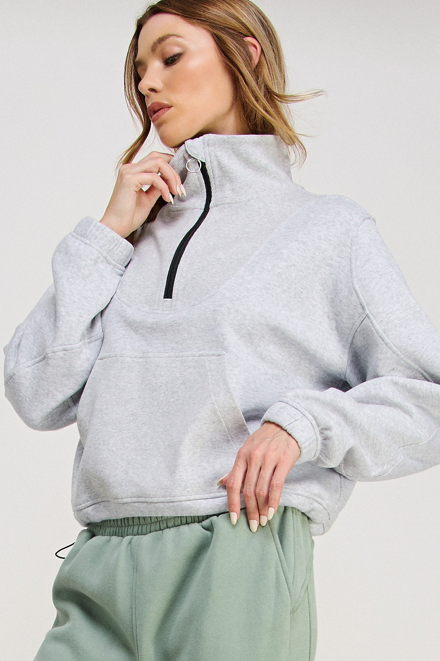 French Terry Half Zip