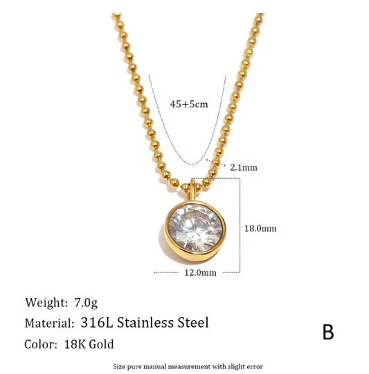 CZ Pendant Necklace