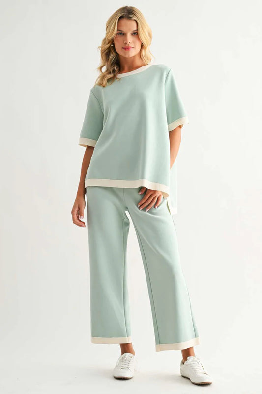 Crepe Knit Set