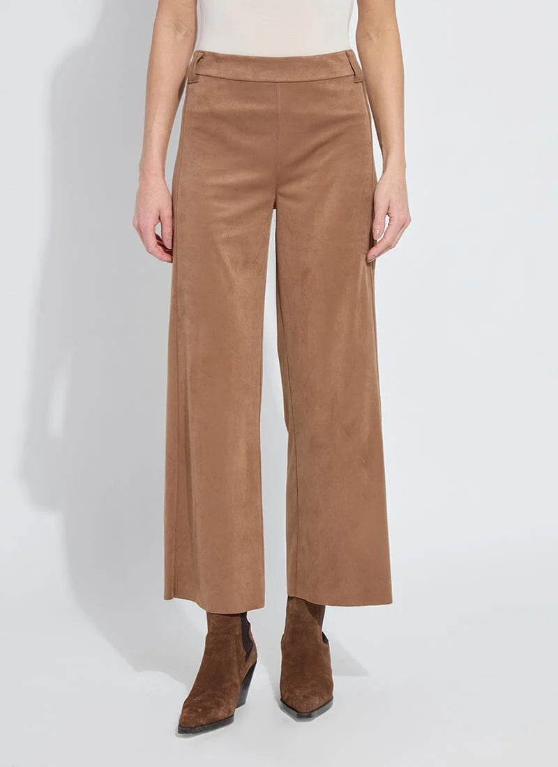 Vegan Suede Wide Leg