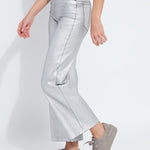 Metallic Coated Wide Leg