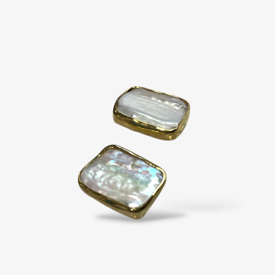 Square Pearl Studs