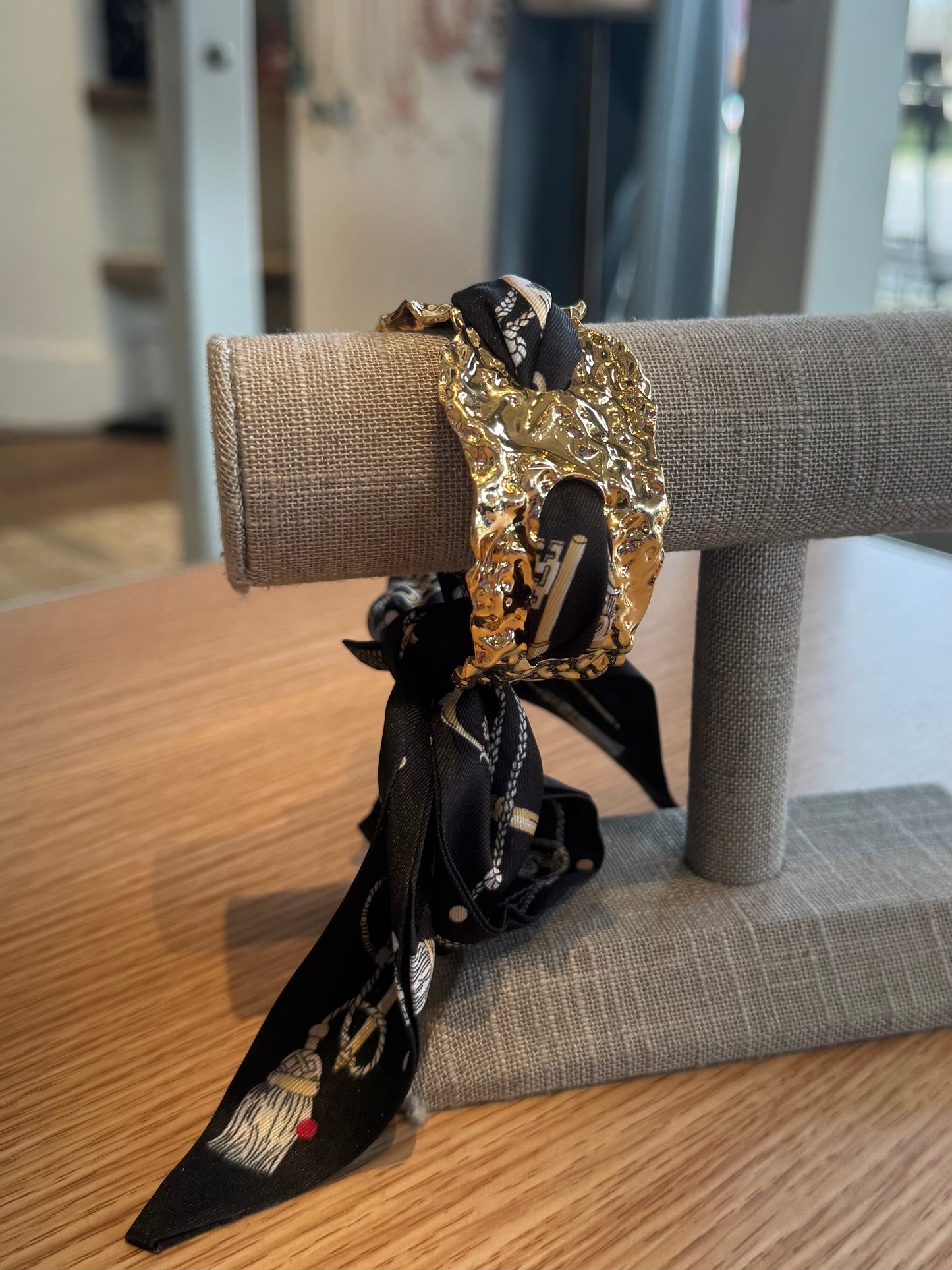 Tie scarf bangle