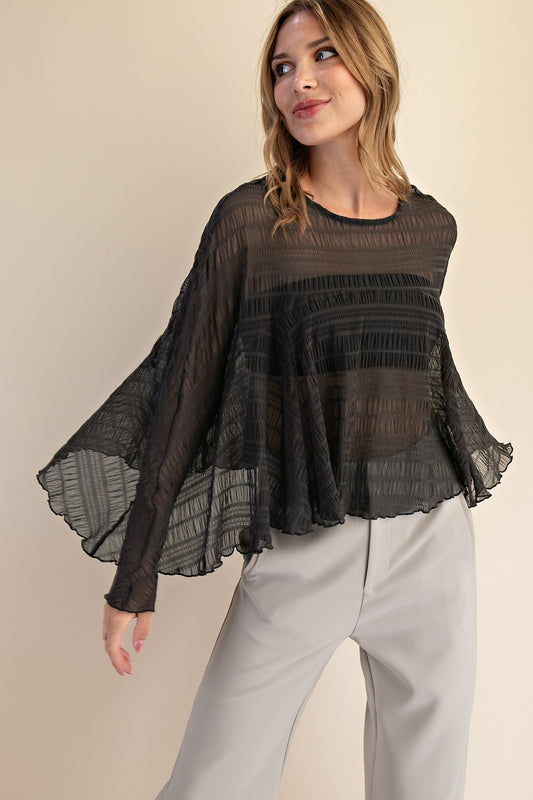 Textured Cape topper