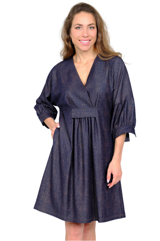 Crossover Neck Dress