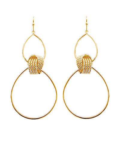 Linked Teardrop Earrings
