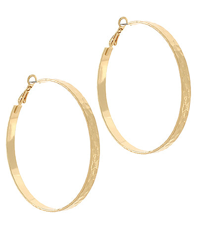 Hammered Finish Hoops