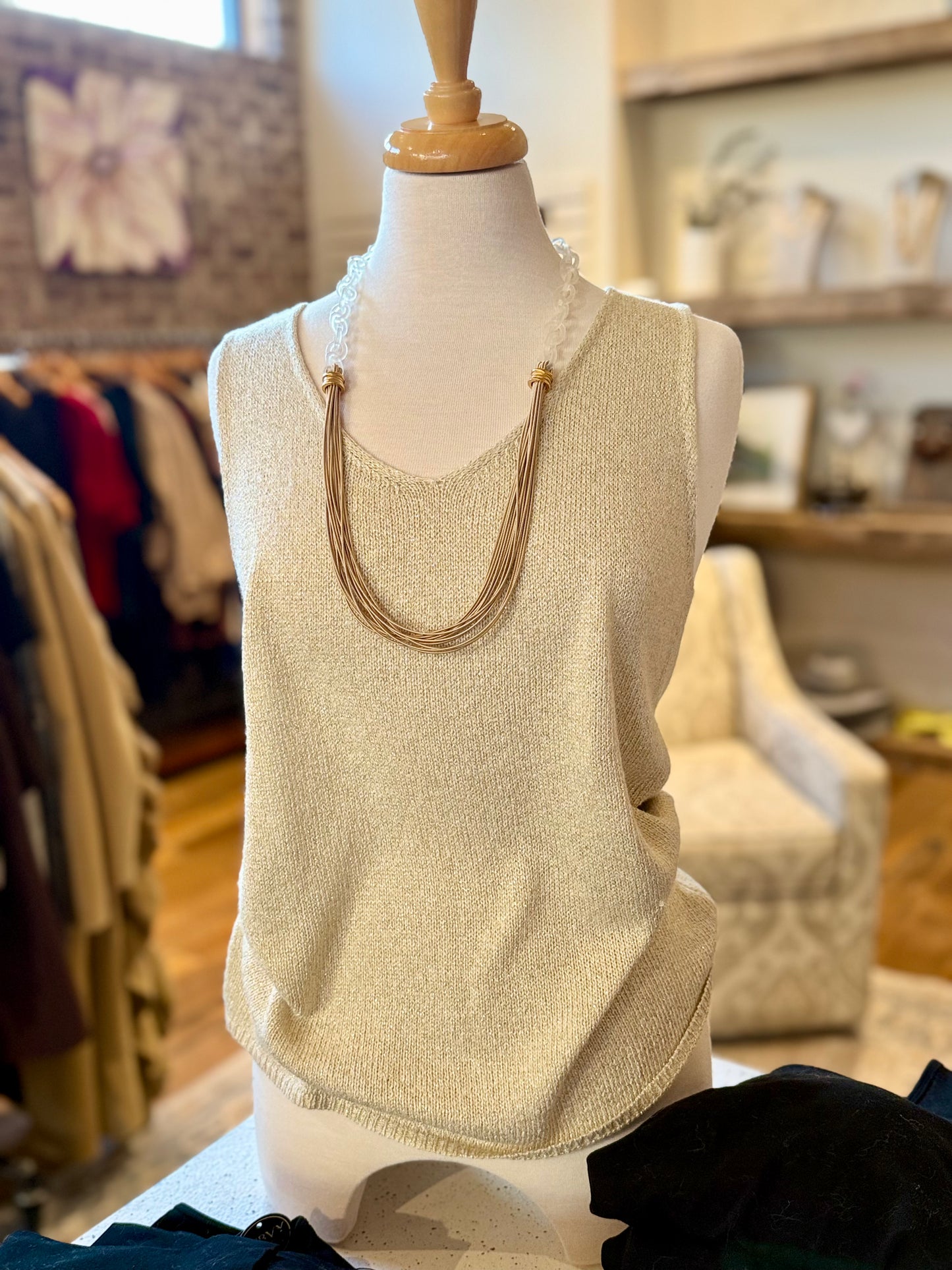 V-Neck Knit Cami