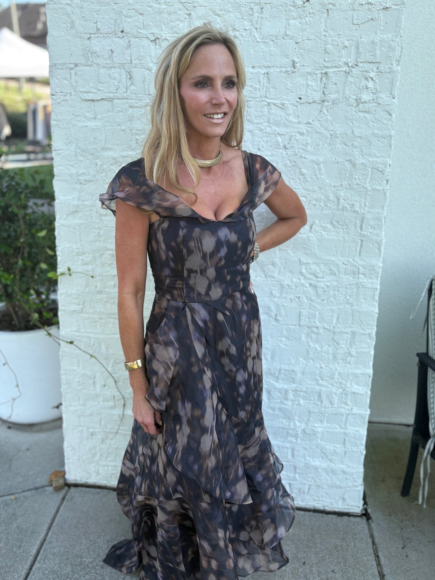 Off Shoulder Organza Dress