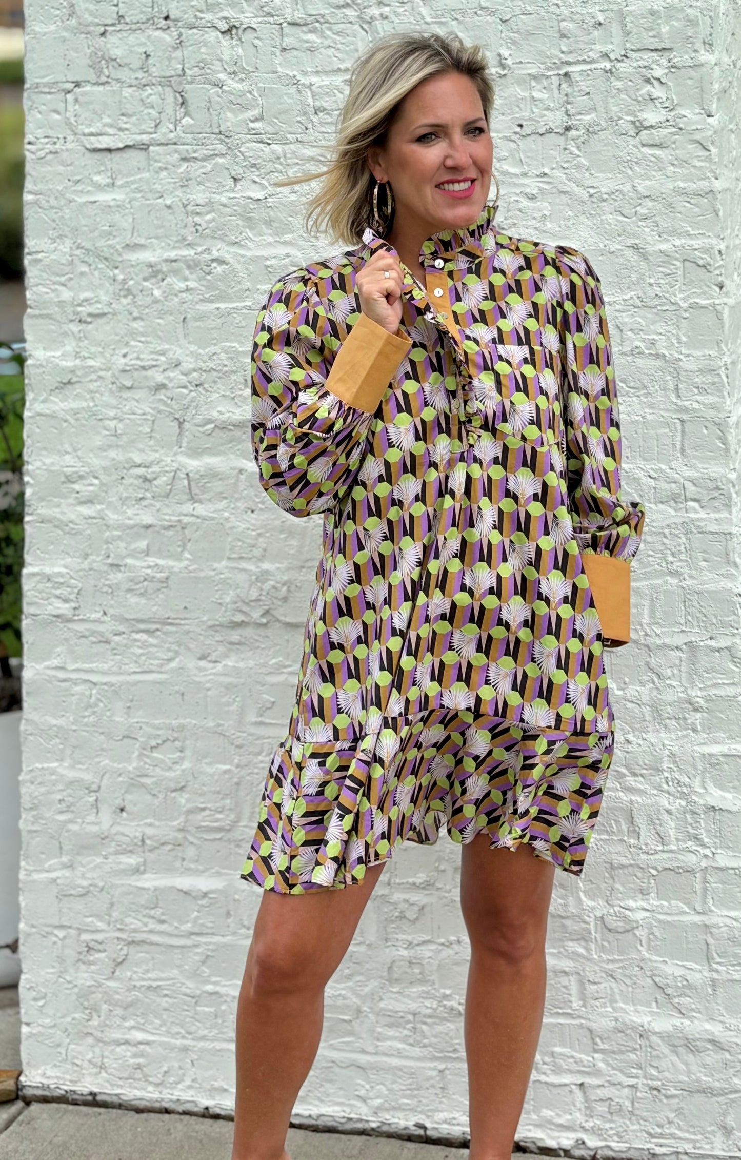 Geo Pattern Dress