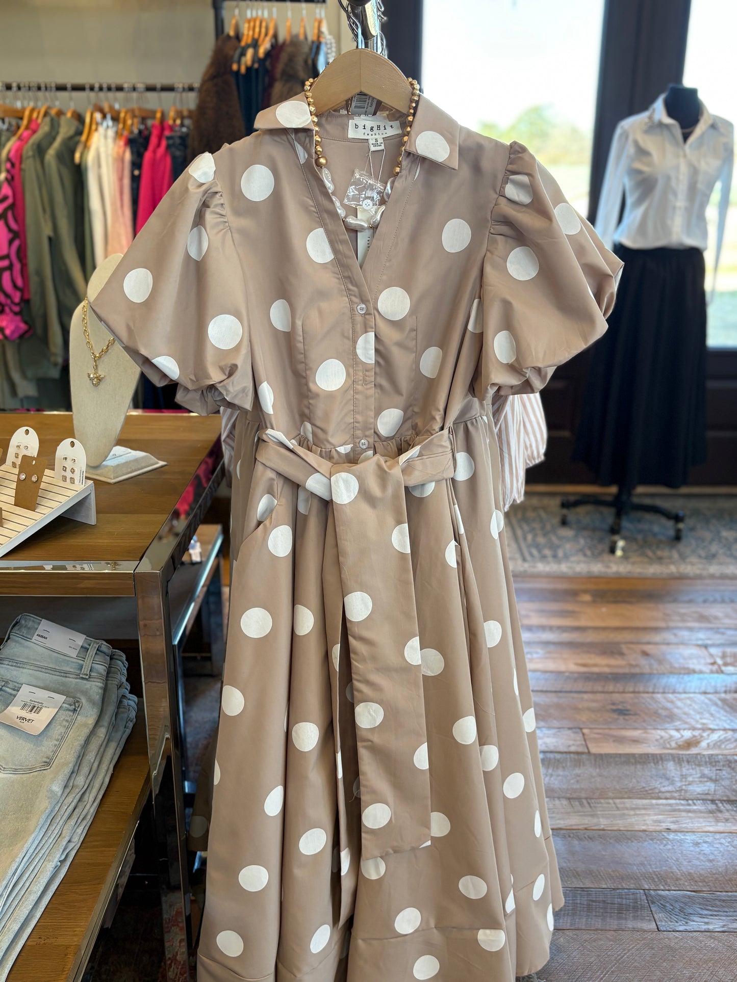 Polka Dot Maxi Dress