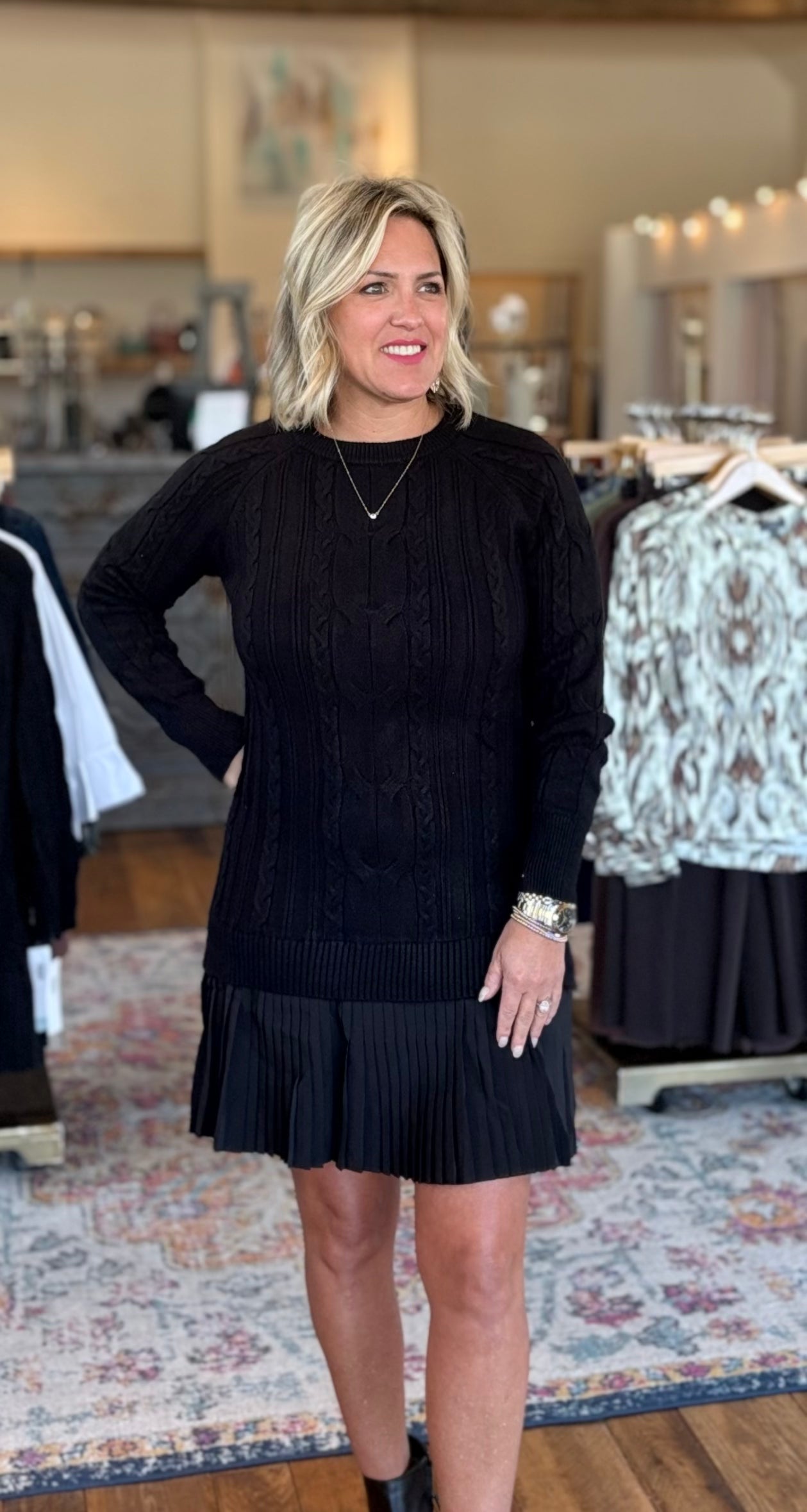 2Fer Sweater Dress