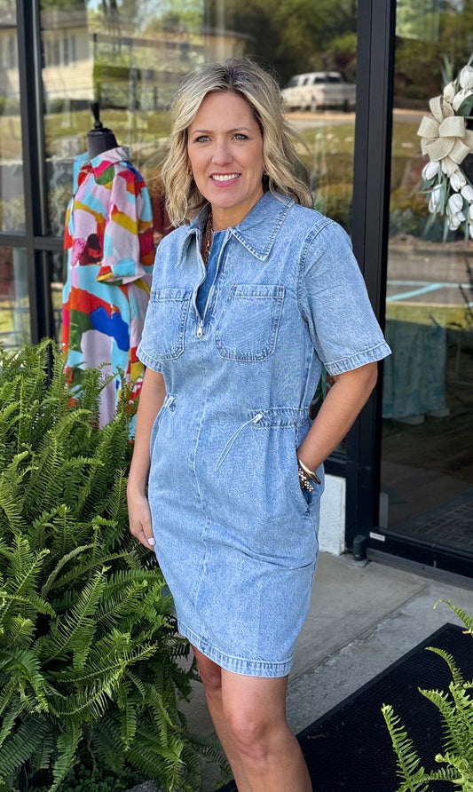 Denim Shirt Dress