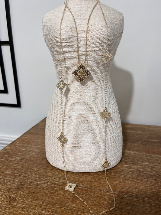 Long Clover Necklace
