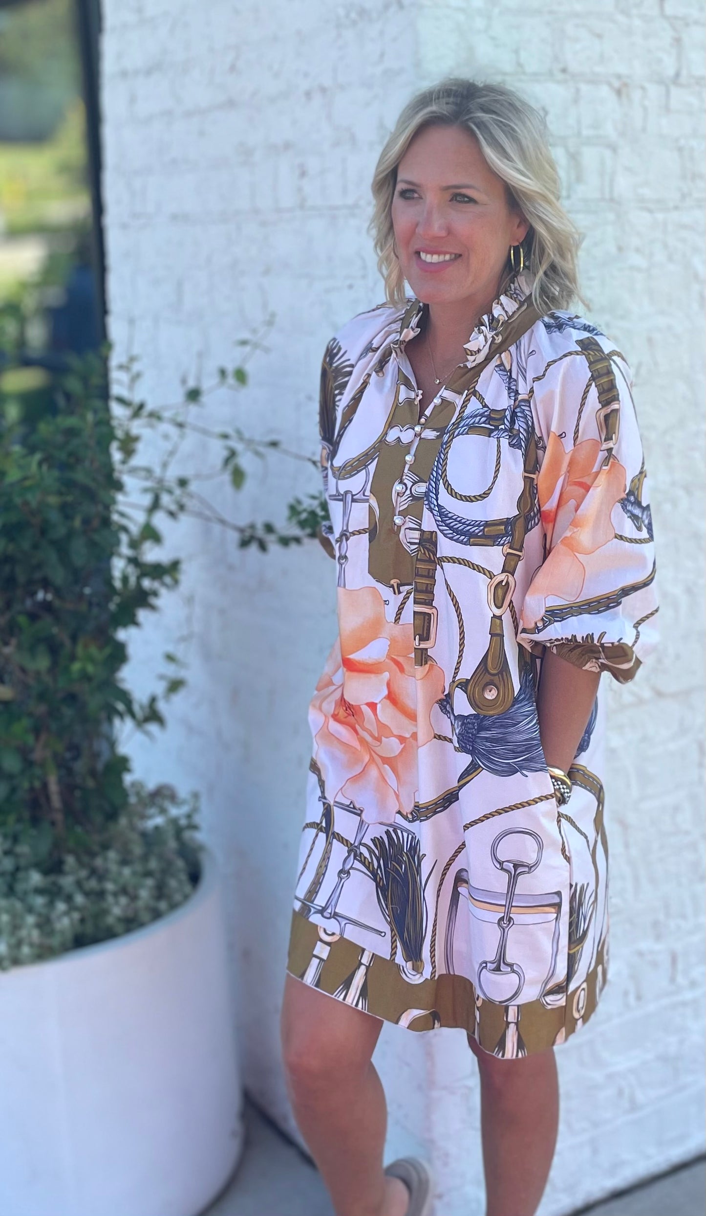 Claire Dress Kentucky print