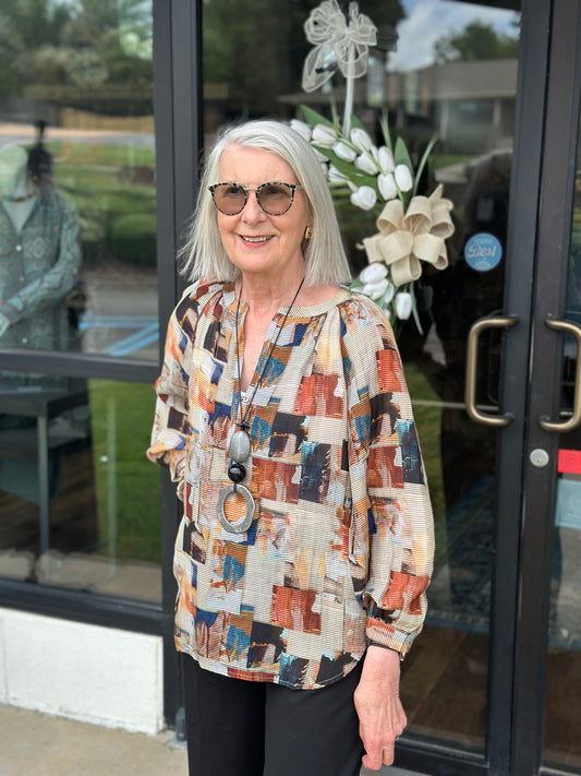 Balloon Sleeve Blouse