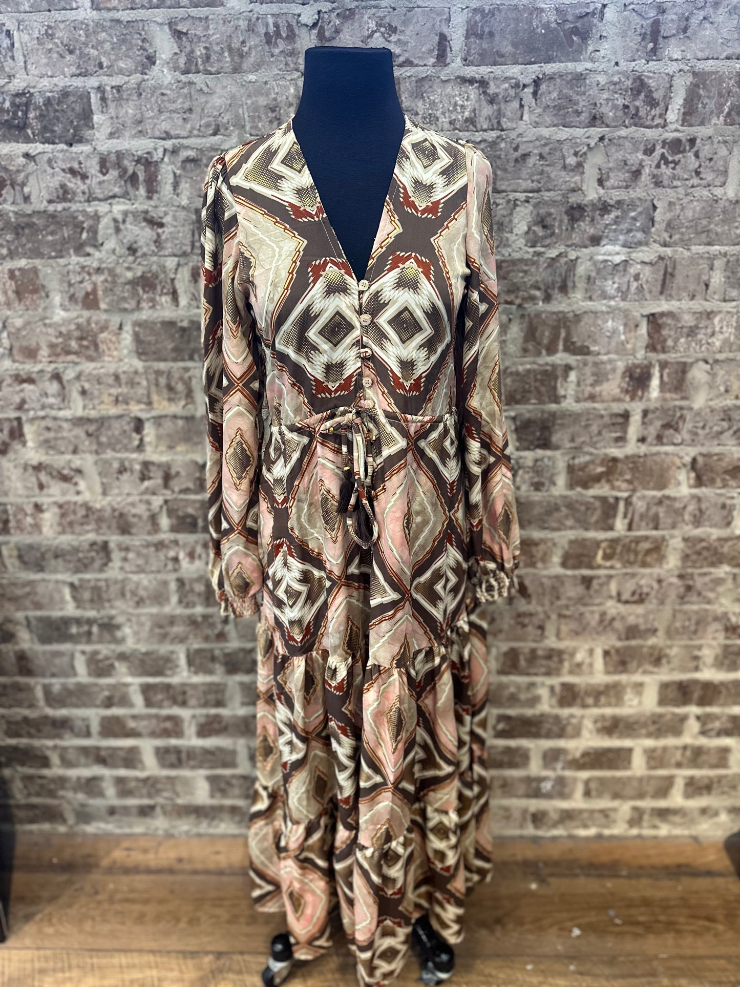 Harlequin Print Dress