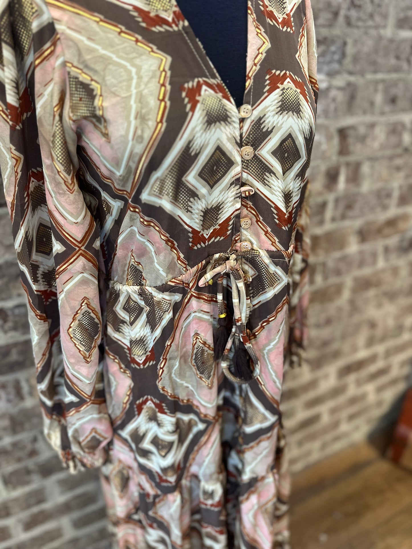 Harlequin Print Dress