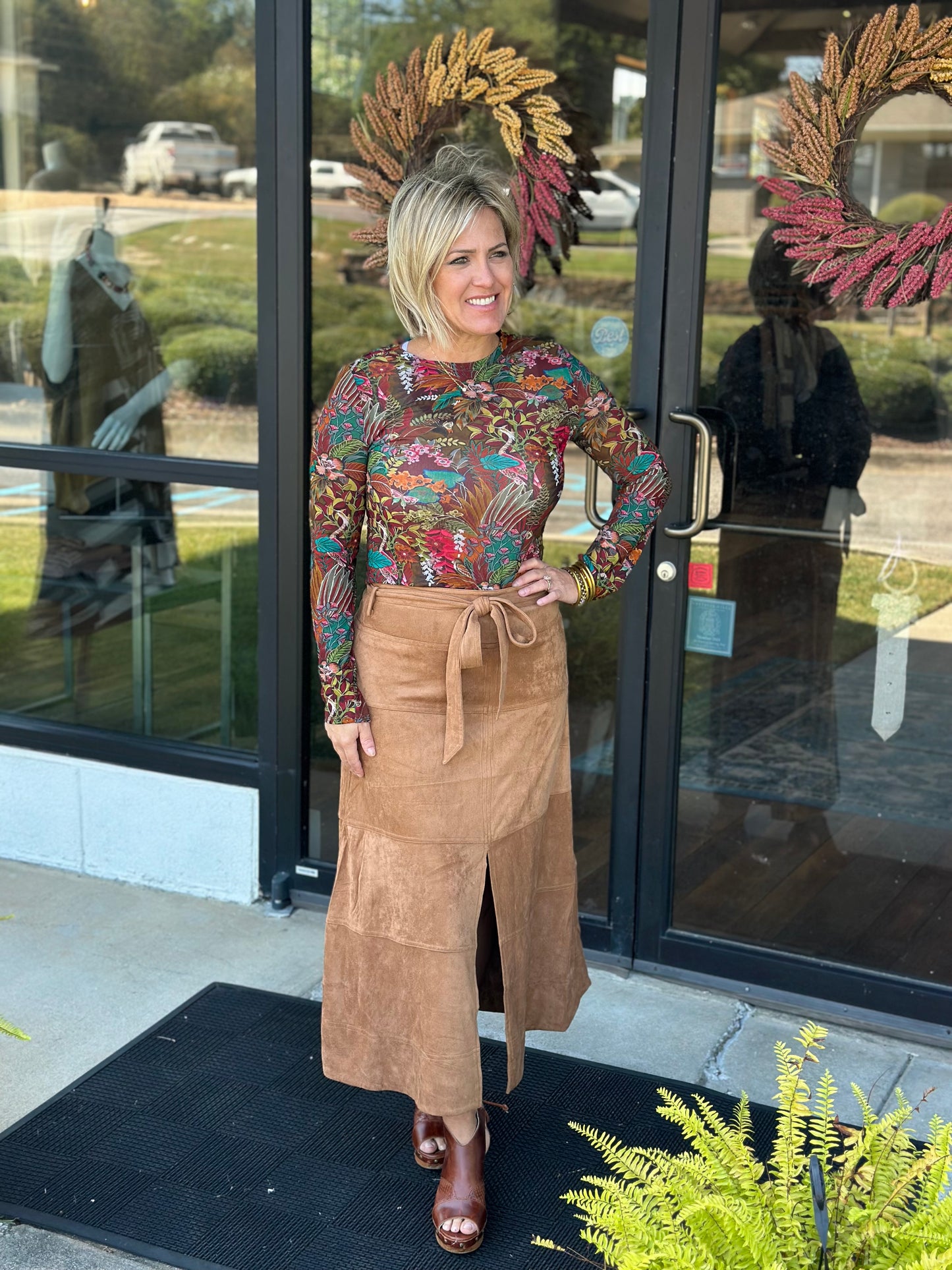 Vegan Suede skirt