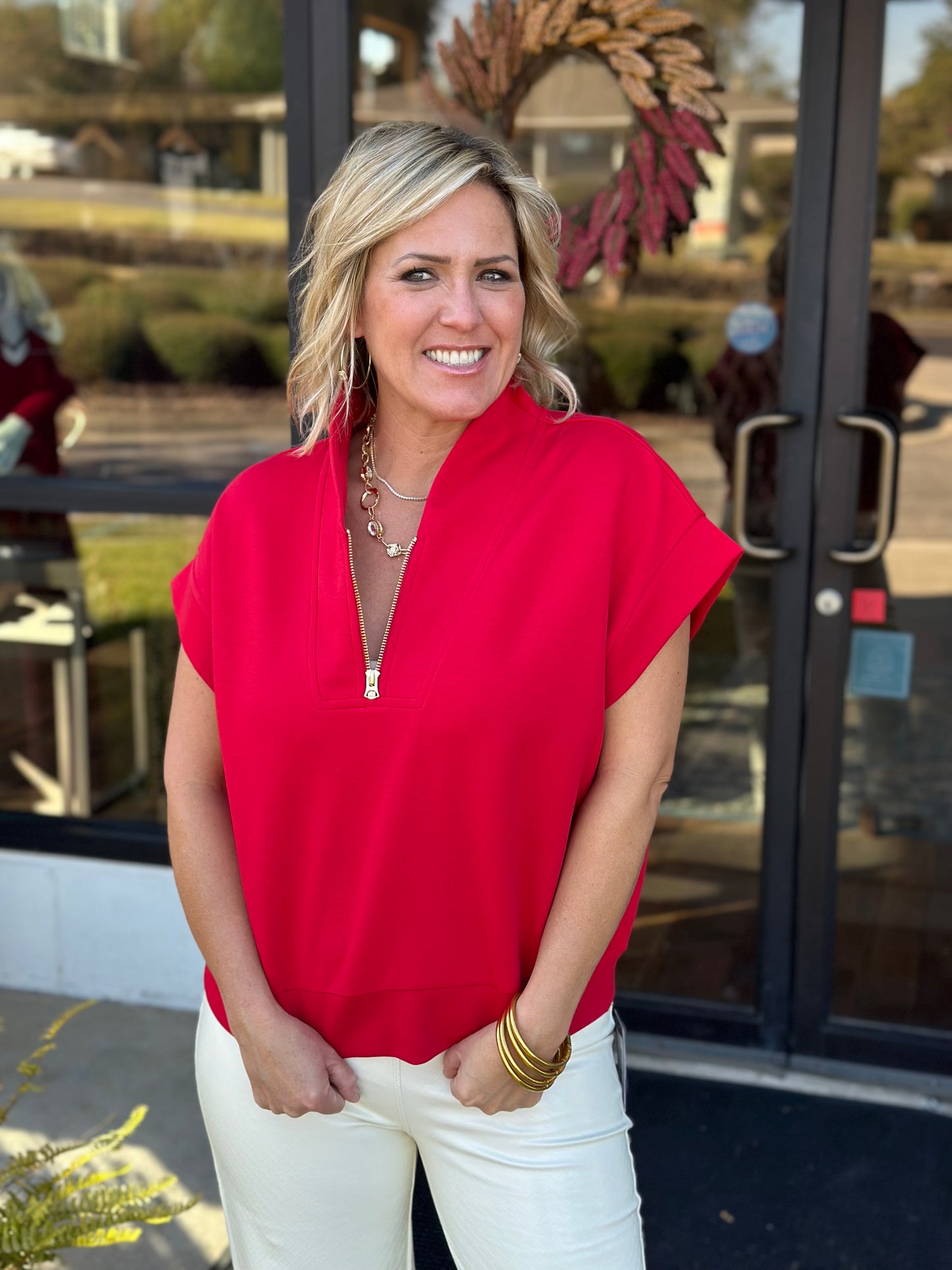 Half Zip Scuba Shirt