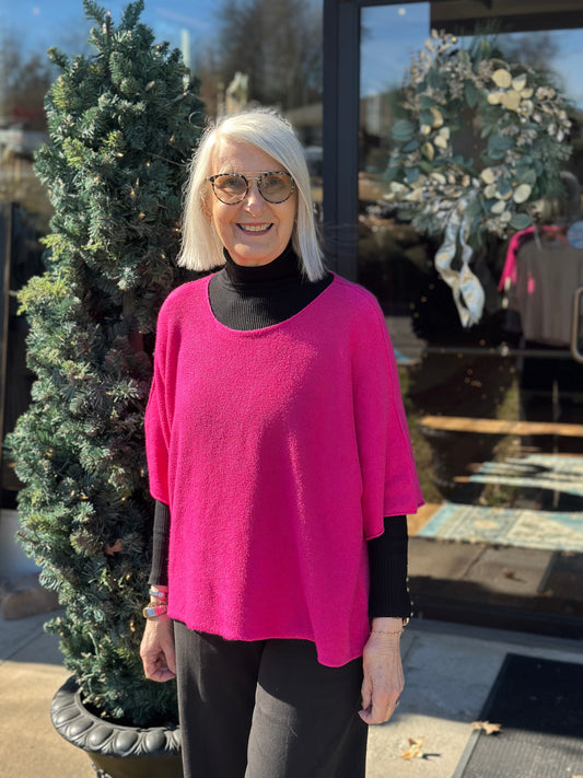 Crew Half Slv Knit ONE SIze