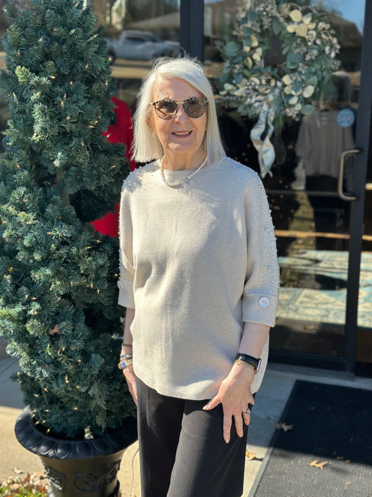 Holiday Stud Sweater