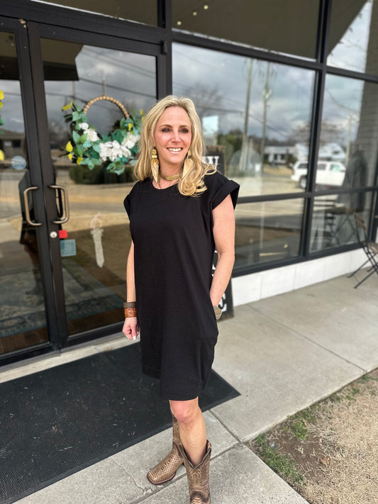 Cap Slv Raglan Dress