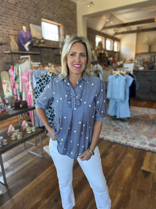 Daisy pinstripe blouse