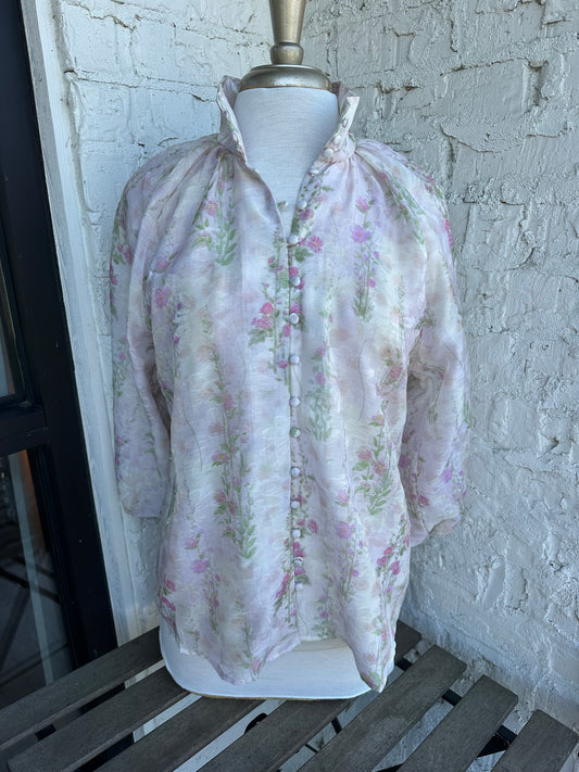 Floral Shine Top