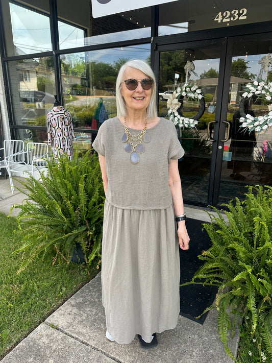 Getaway Dress Cotton 2pcs O/S