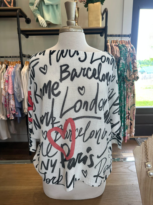 Printed Knit Top