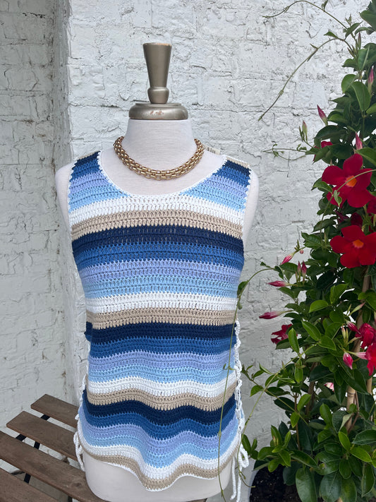 Slvless Crochet Top