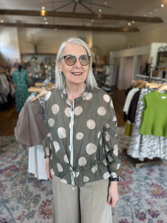 Racquel Polka Dot jacket