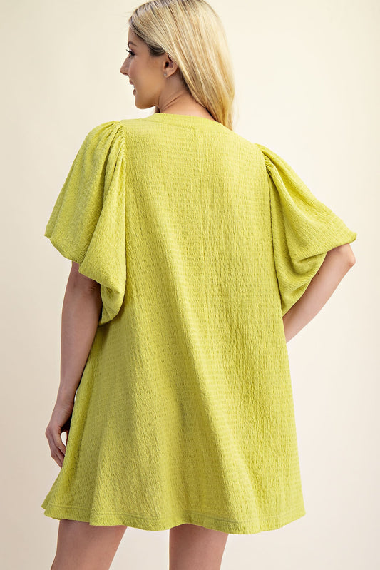 Scoop-neckline Dress